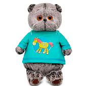 Мягкая игрушка Кот Басик в лонгсливе с лошадкой Budi Basa Ks25-295 1